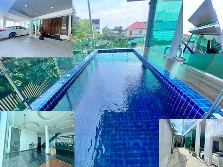 ขายคฤหาสน์ถูก Pool Villa 3 ชั้น เดอะแจส วังหิน BTS เสนานิคม MRT รัชดา บ้านเดี่ยว 52 ตรว. บ้าน  4นอน 6น้ำ ลาดพร้าว วังหิน 