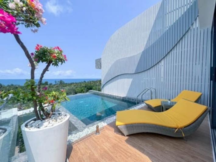 Experience the ultimate getaway with our luxurious Seaview 2Bedroom villa for ren Bophut koh samui