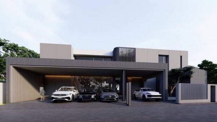 บ้านสร้างใหม่ 24.5 ล้าน สไตล์ Modern luxury ตกแต่งพร้อมอยู่ อินทีเรียเฟอร์นิเจอร์บิ้วท์อิน
